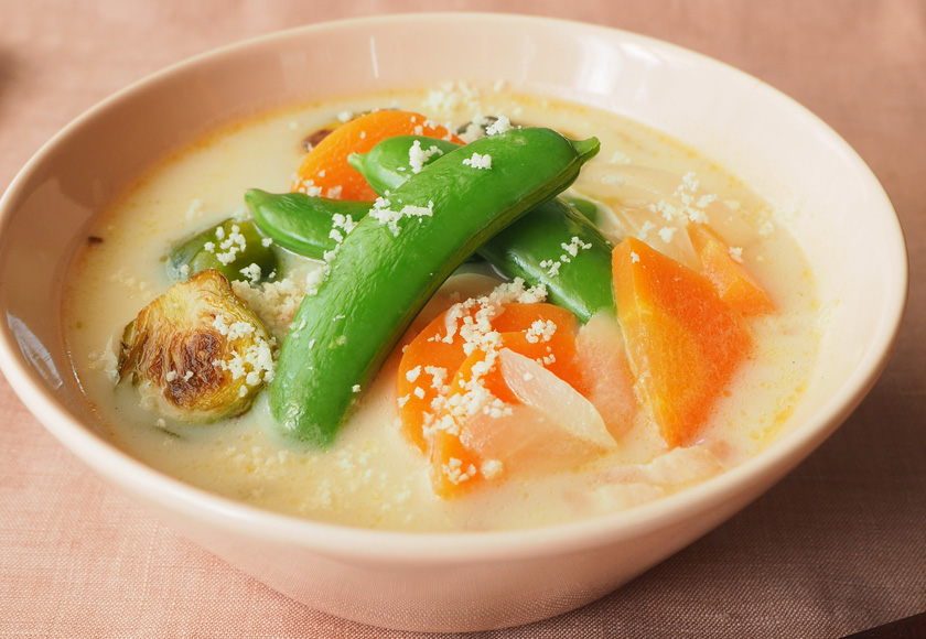 春野菜のみそスープ