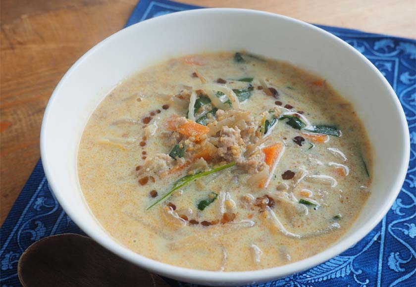 ごまみそ坦々スープ