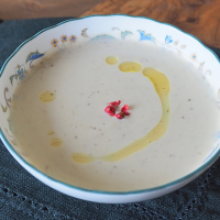 焼きナスの冷製スープ