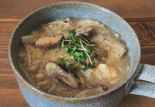 きのこの酸辣湯