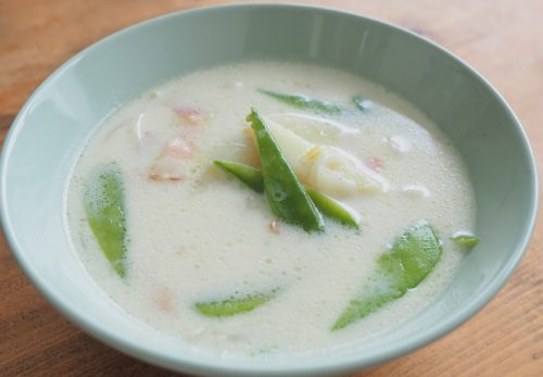 えんどう豆のミルクスープ